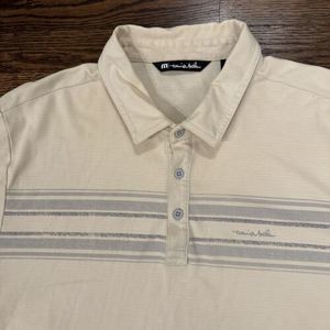Travis Mathew‎ Mens Polo Golf Shirt Logo Yellow XL